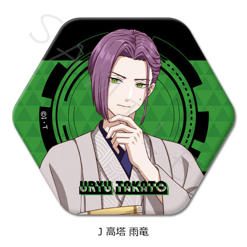 『ライドカメンズ』六角形缶バッジ J 高塔雨竜
